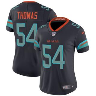 Women's Miami Dolphins #54 Zach Thomas Nike 2025 Rivalries Vapor Limited Stitched Jersey