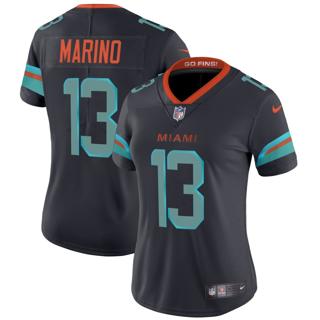 Women's Miami Dolphins #13 Dan Marino Nike 2025 Rivalries Vapor Limited Stitched Jersey
