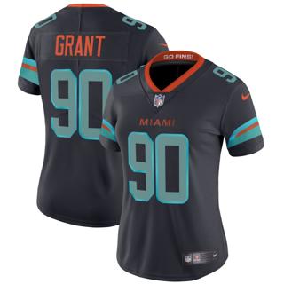 Women's Miami Dolphins #90 Kenneth Grant Nike 2025 Rivalries Vapor Limited Stitched Jersey