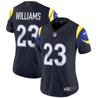 Women's Los Angeles Rams #23 Kyren Williams Nike 2025 Rivalries Vapor Limited Stitched Jersey