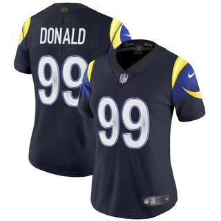Women's Los Angeles Rams #99 Aaron Donald Nike 2025 Rivalries Vapor Limited Stitched Jersey