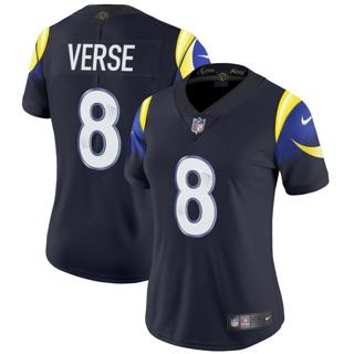 Women's Los Angeles Rams #8 Jared Verse Nike 2025 Rivalries Vapor Limited Stitched Jersey