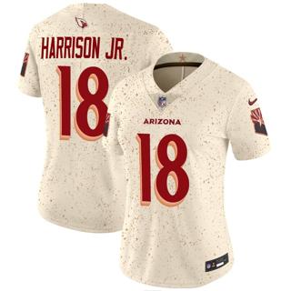 Women's Arizona Cardinals #18 Marvin Harrison Jr. Nike 2025 Rivalries Vapor Limited Stitched Jersey