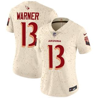 Women's Arizona Cardinals #13 Kurt Warner Nike 2025 Rivalries Vapor Limited Stitched Jersey
