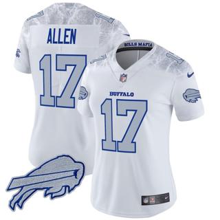 Women's Buffalo Bills #17 Josh Allen 2025 Rivalries Nike Vapor Limited Stitched Jersey