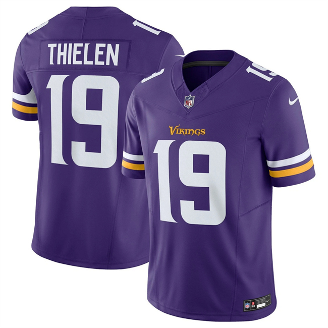Men's Minnesota Vikings #19 Adam Thielen Purple 2024 F.U.S.E. Vapor Untouchable Limited Stitched Jersey