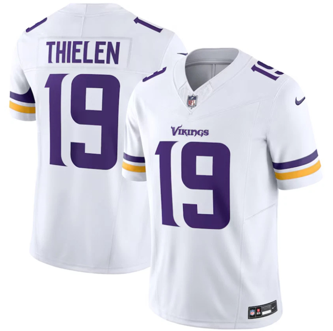 Men's Minnesota Vikings #19 Adam Thielen White 2025 F.U.S.E. Vapor Untouchable Limited Stitched Jersey