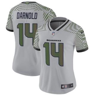 Women's Seattle Seahawks #14 Sam Darnold 2025 Rivalries Nike Vapor Limited Stitched Jersey