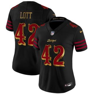 Women's San Francisco 49ers #42 Ronnie Lott Nike 2025 Rivalries Vapor Limited Jersey