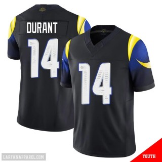 Men's Los Angeles Rams #14 Cobie Durant Midnight Blue 2025 Rivalries Nike Vapor Limited Stitched Jersey