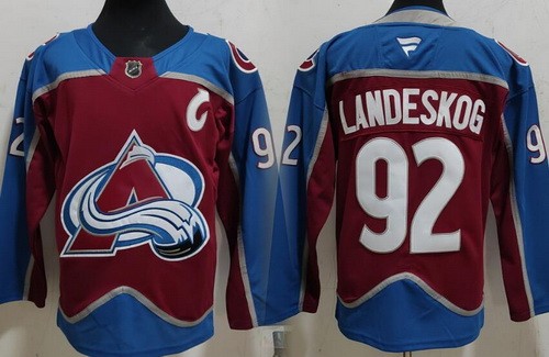 Men's Colorado Avalanche #92 Gabriel Landeskog Red Authentic Stitched Jersey