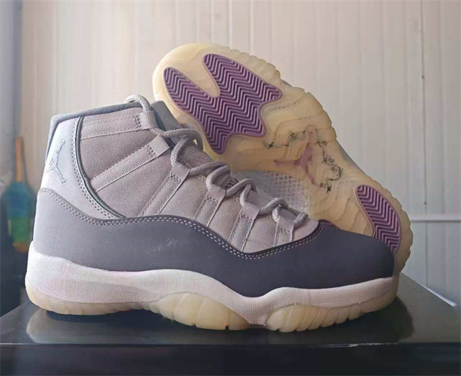 Women's Running weapon Air Jordan 11 Grey Shoes 035
