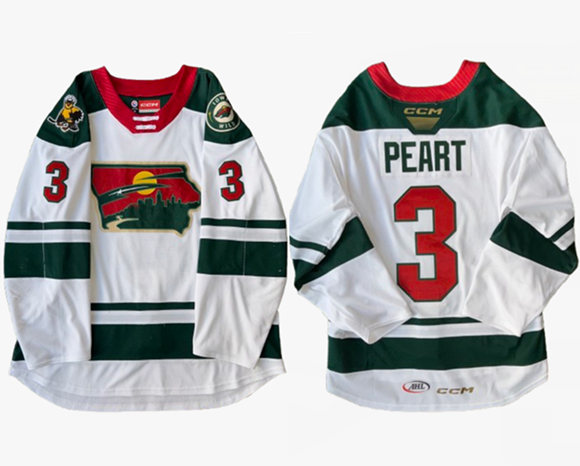 Men's Minnesota Wild Custom White 2024-25 Stitched Jersey