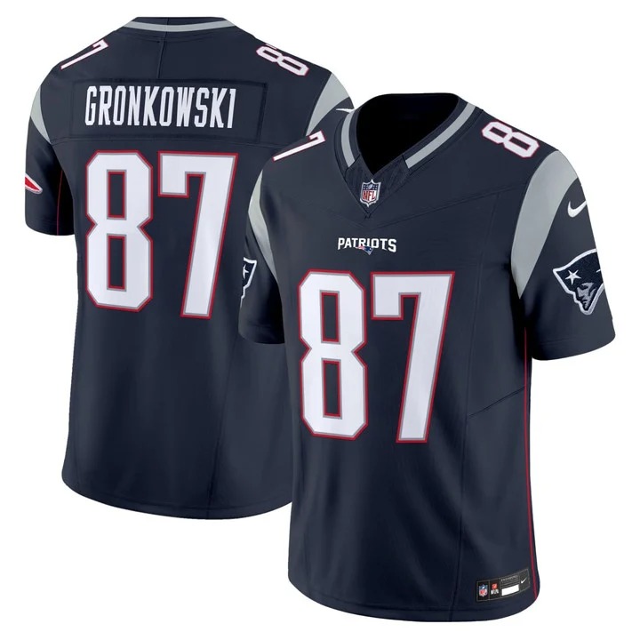 Men's New England Patriots #87 Rob Gronkowski Navy F.U.S.E. Vapor Limited Stitched Jersey