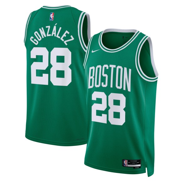 Youth Boston Celtics #28 Hugo Gonzalez Kelly Green Icon Edition Stitched Jersey