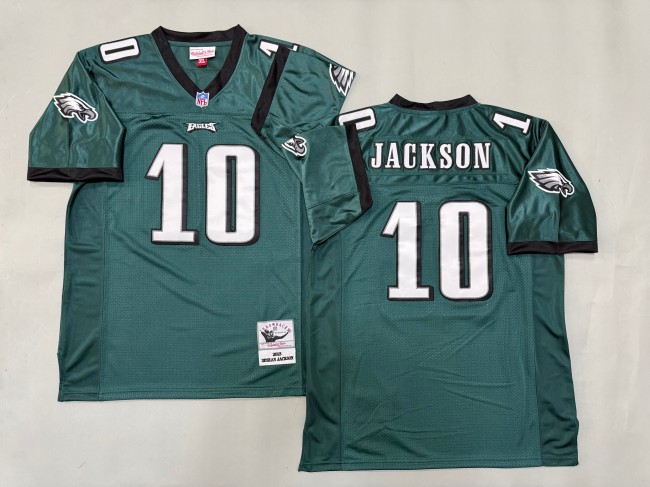 Men's Philadelphia Eagles #10 Desean Jackson Green 'MN' 2013 Throwback Stitched Jersey