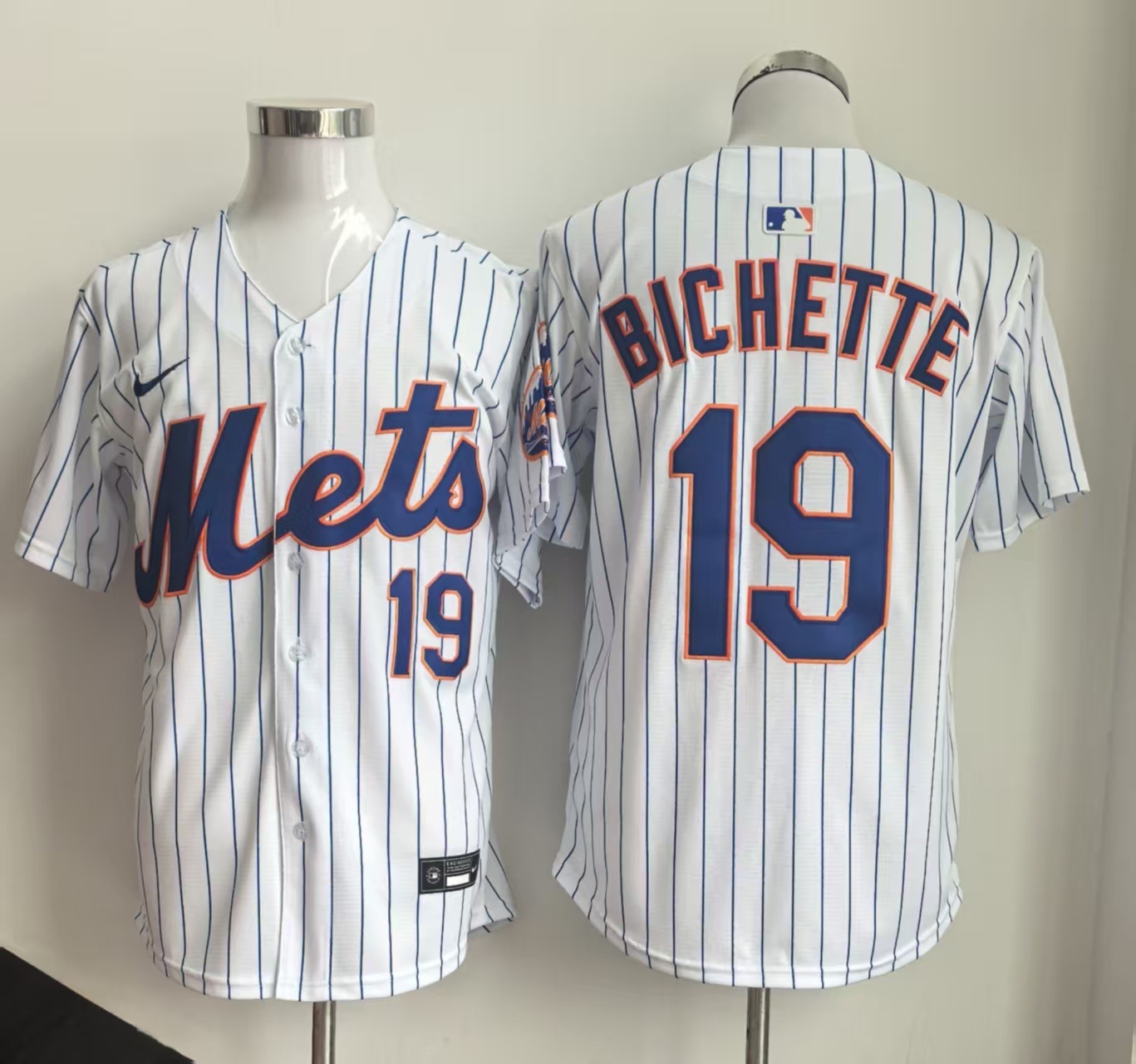 Men's New York Mets #19 Bo Bichette 2026 White Home Limited  Stitched Baseball Jersey