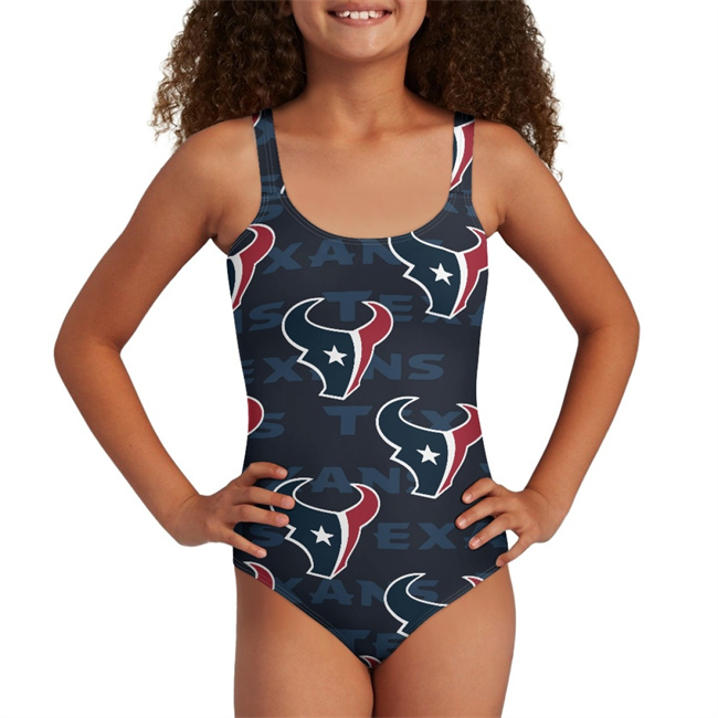 Youth Houston Texans Bodysuit Comfortable Swimwear Beachwear Bathing 001(Pls check description for details)