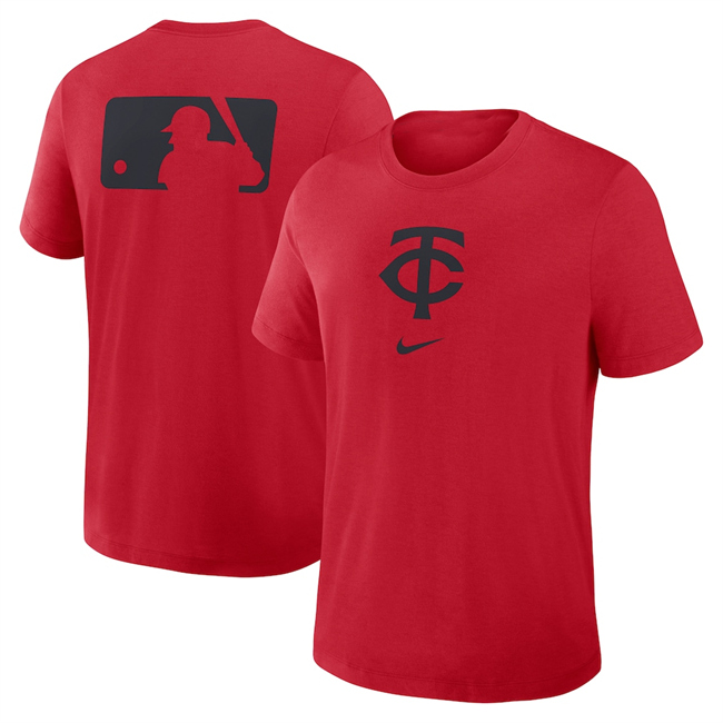 Men's Minnesota Twins Red Early Work Tri-Blend Dri-FIT T-Shirt