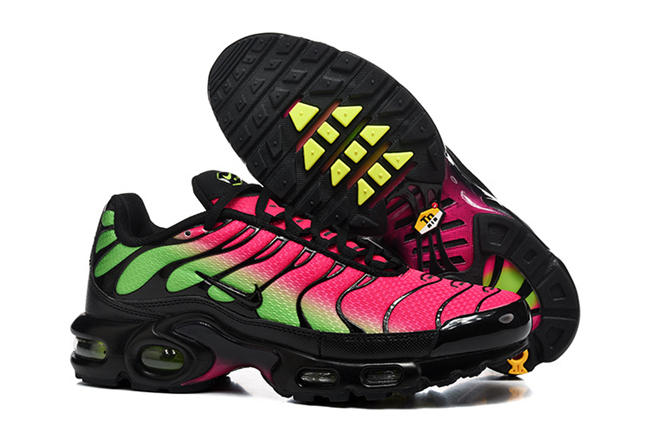 Men's Hot sale Running weapon Air Max TN1 Pink-Green Shoes 063