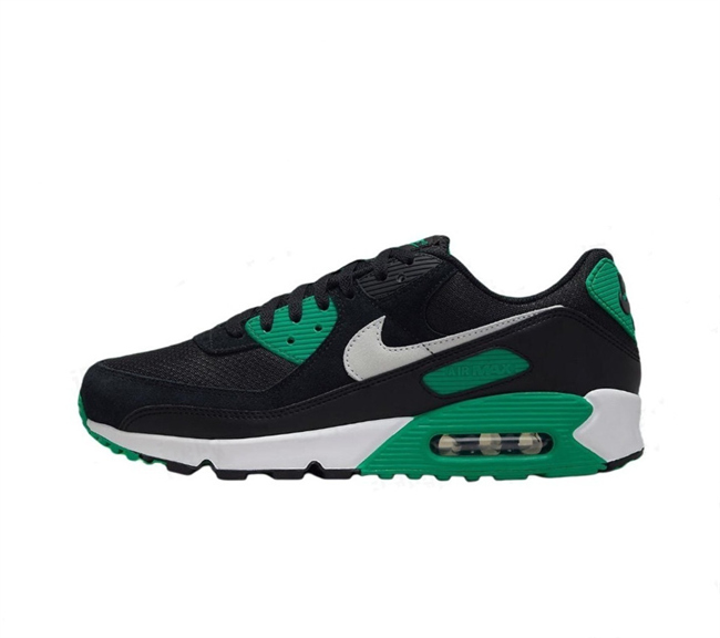Men's Running weapon Air Max 90 Black-Green Shoes 0130