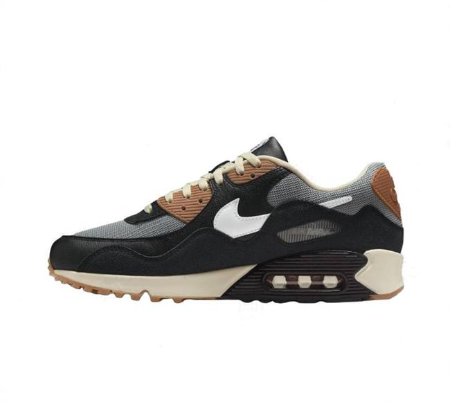 Women's Running weapon Air Max 90 Black-Grey Shoes 085
