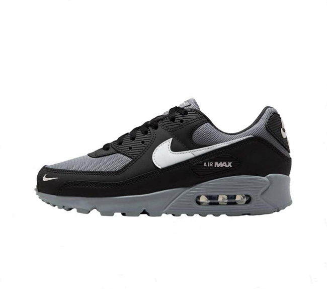 Women's Running weapon Air Max 90 Black-Grey Shoes 069