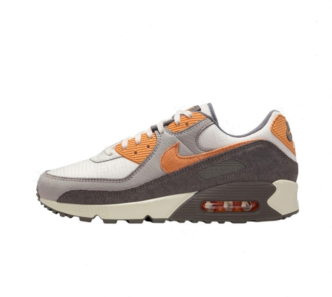 Women's Running weapon Air Max 90 Brown-White Shoes 078