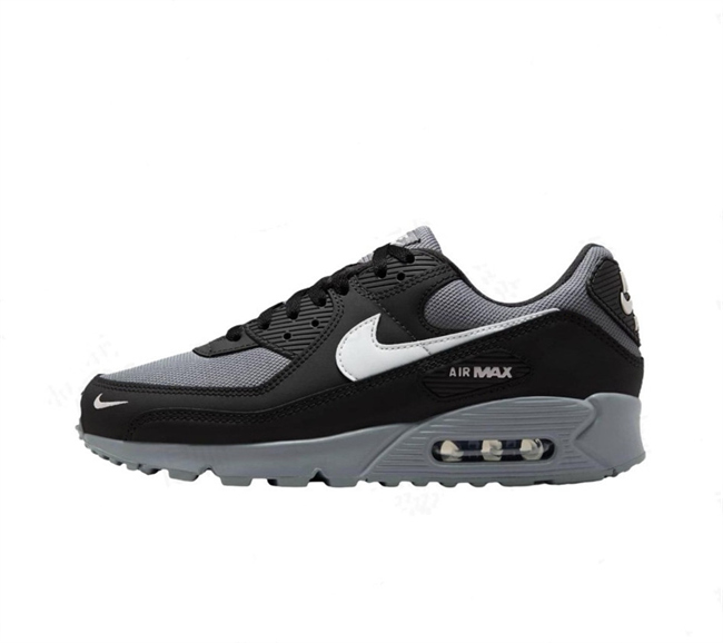 Women's Running weapon Air Max 90 Black-Grey Shoes 091