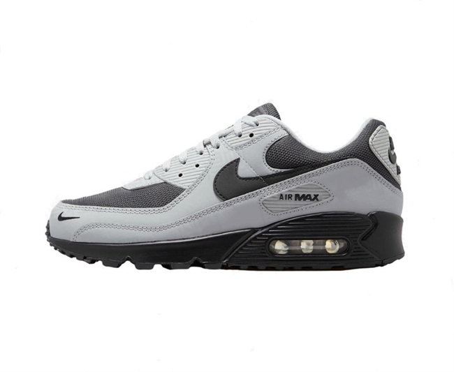 Women's Running weapon Air Max 90 Grey-Black Shoes 093