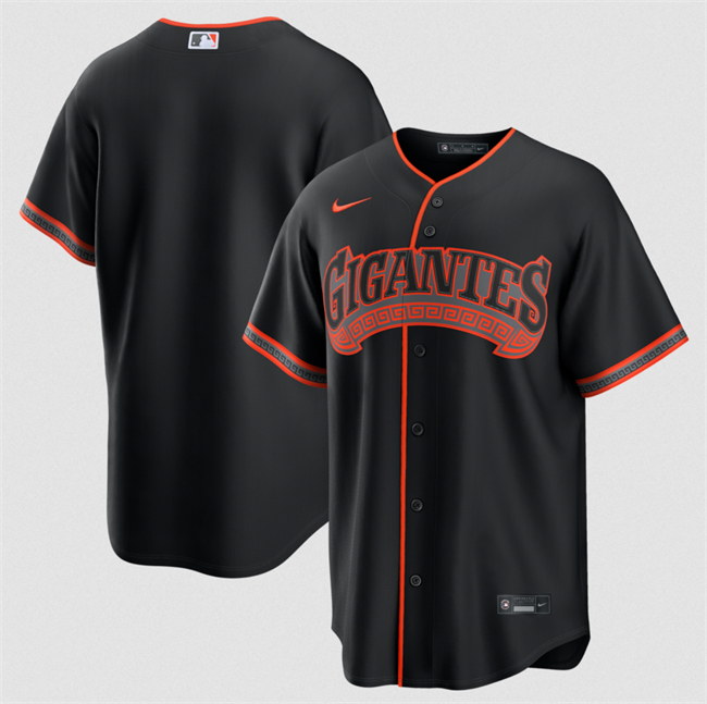 Men's San Francisco Giants Blank Black 2026 Alternate Stitched Baseball Jersey