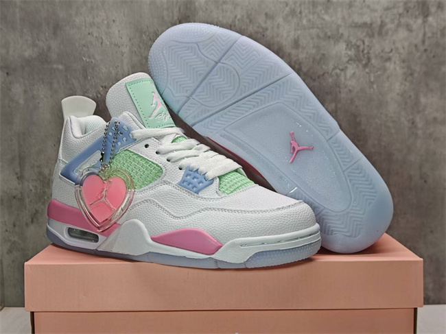 Women's Running weapon Jordan 4 White Shoes 060