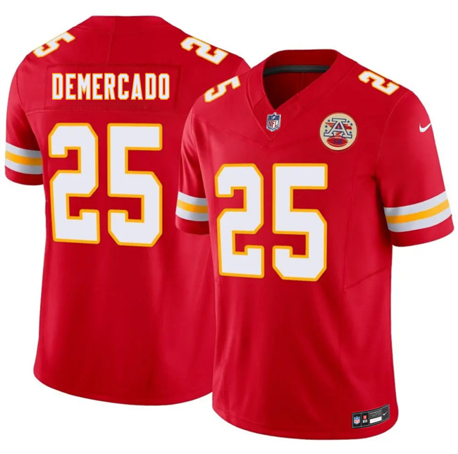 Men's Kansas City Chiefs #25 Emari Demercado Red 2026 F.U.S.E. Vapor Untouchable Limited Stitched Football Jersey