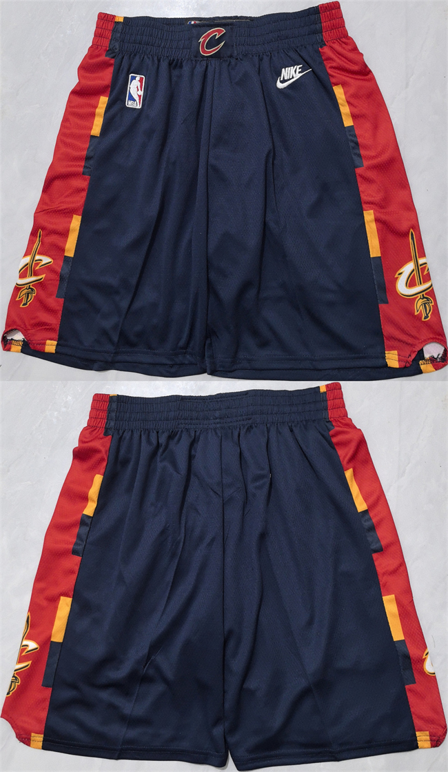 Men's Cleveland Cavaliers Navy Shorts(Run Small)
