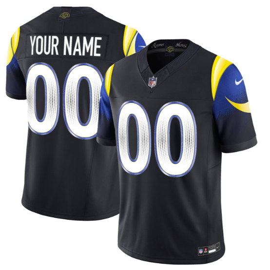 Men's & Women's & Youth Los Angeles Rams Custom Navy Rivalries 2026 F.U.S.E. Vapor Limited Stitched Football Jersey