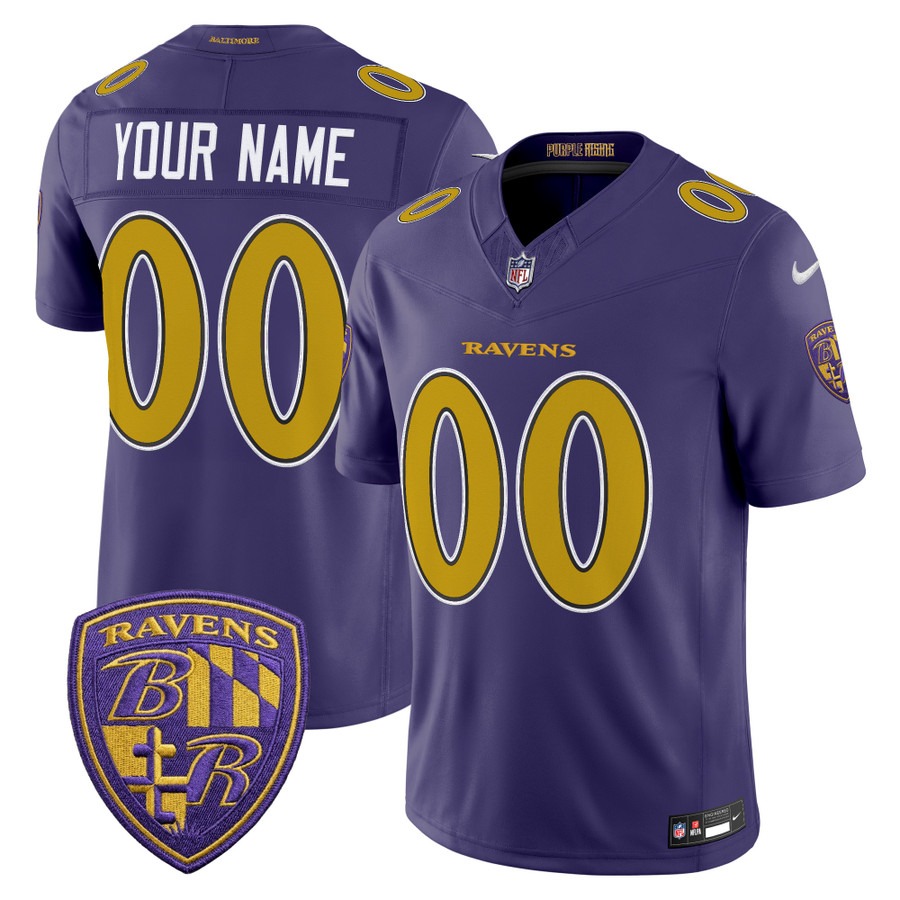 Men's & Women's & Youth Baltimore Ravens Custom Purple Alternate 2026 F.U.S.E Vapor Stitched Limited Football Jersey