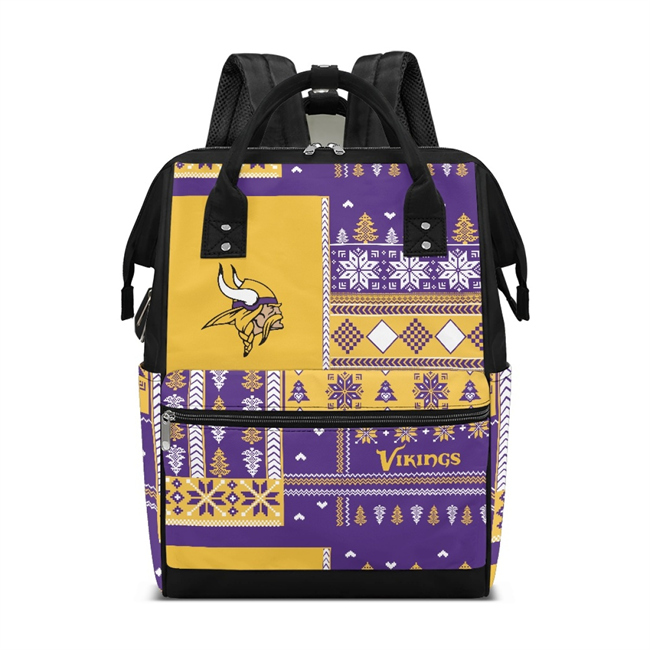 Minnesota Vikings 2026 Diaper Bag Backpack(Pls Check Description For Details)