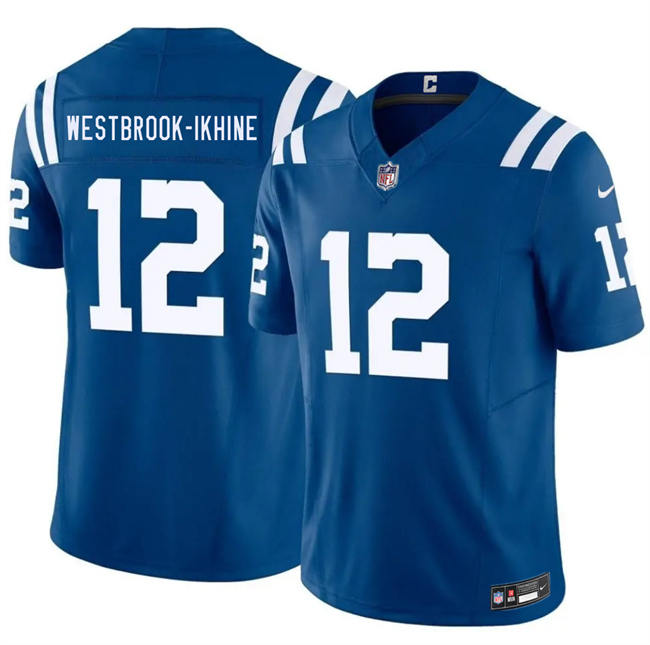 Men's Indianapolis Colts #12 Nick Westbrook-Ikhine Blue 2026 F.U.S.E. Vapor Limited Football Stitched Jersey