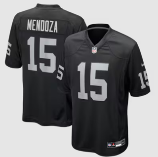 Men's Las Vegas Raiders #15 Fernando Mendoza Black 2026 Vapor Limited Stitched Jersey