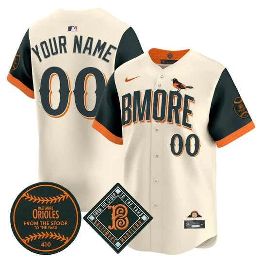 Men's & Women's & Youth Baltimore Orioles Natural Cream 2026 City Connect Limited Stitched Jersey