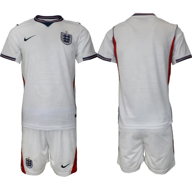 Men's England 2026 White Home Soccer Jersey Suit