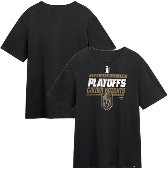 Men's Vegas Golden Knights Black 2026 Stanley Cup Playoffs T-Shirt