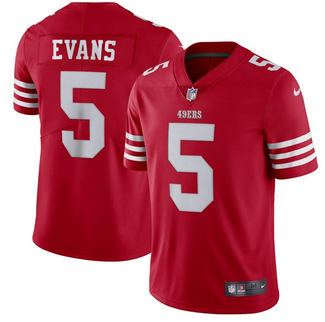 Youth San Francisco 49ers #5 Mike Evans Red 2026 Vapor Untouchable Limited Stitched Football Jersey