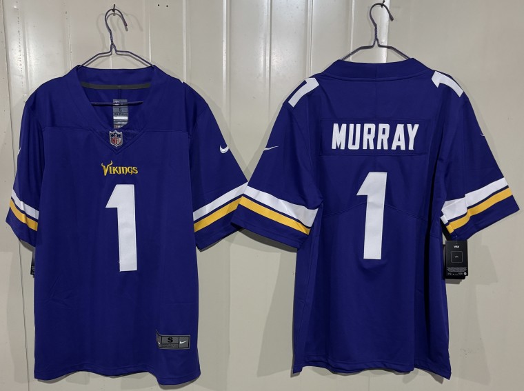 Men's Minnesota Vikings #1 Kyler Murray Purple 2026 Vapor Untouchable Limited Stitched Jersey