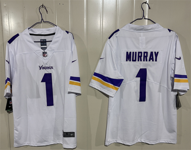 Men's Minnesota Vikings #1 Kyler Murray White 2026  Vapor Untouchable Limited Stitched Jersey