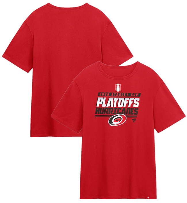 Men's Carolina Hurricanes Red 2026 Stanley Cup Playoffs Legacy T-Shirt