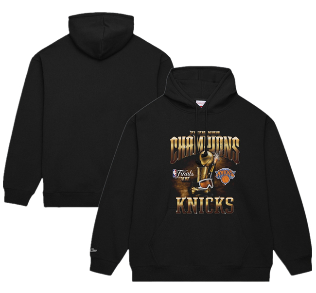 Men's New York Knicks Black 2026 Finals Champions Hoodie
