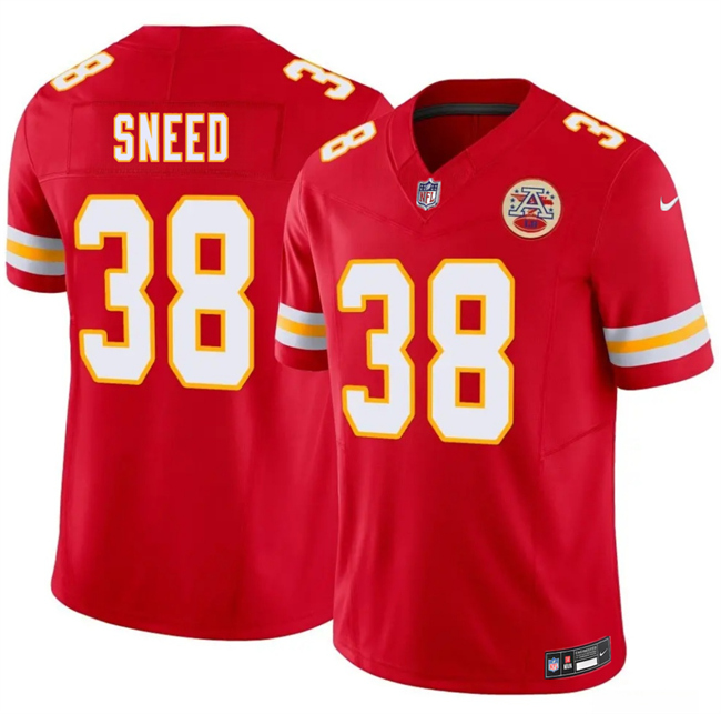 Men's Kansas City Chiefs #38 L'Jarius Sneed Red 2026 F.U.S.E. Vapor Untouchable Limited Stitched Football Jersey