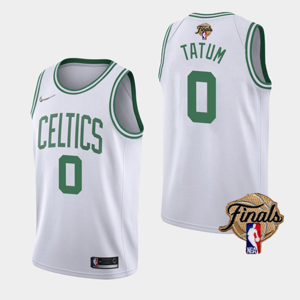 Women's Boston Celtics #0 Jayson Tatum 2022 White NBA Finals Stitched Basketball Jersey(Run Small)