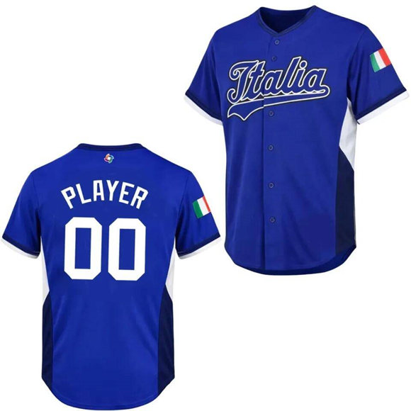 Men's Italy Custom 2026 World Baseball Stitched Jersey